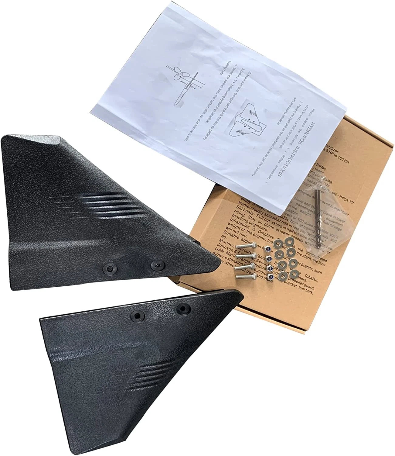 Outboards Dorsal Fin Wing Sting Ray Hydrofoil Stabilizer For 5 - 150