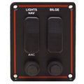 Lund Boat Fuse Switch Panel Black Red by Lund