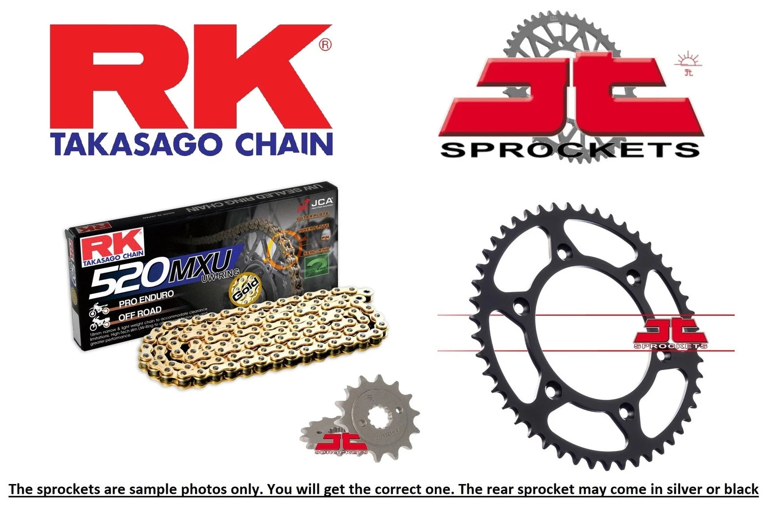 Rk Chain And Jt Sprockets For Yamaha Wr450 F-b,d,e,f,g1dx<wbr/>europe