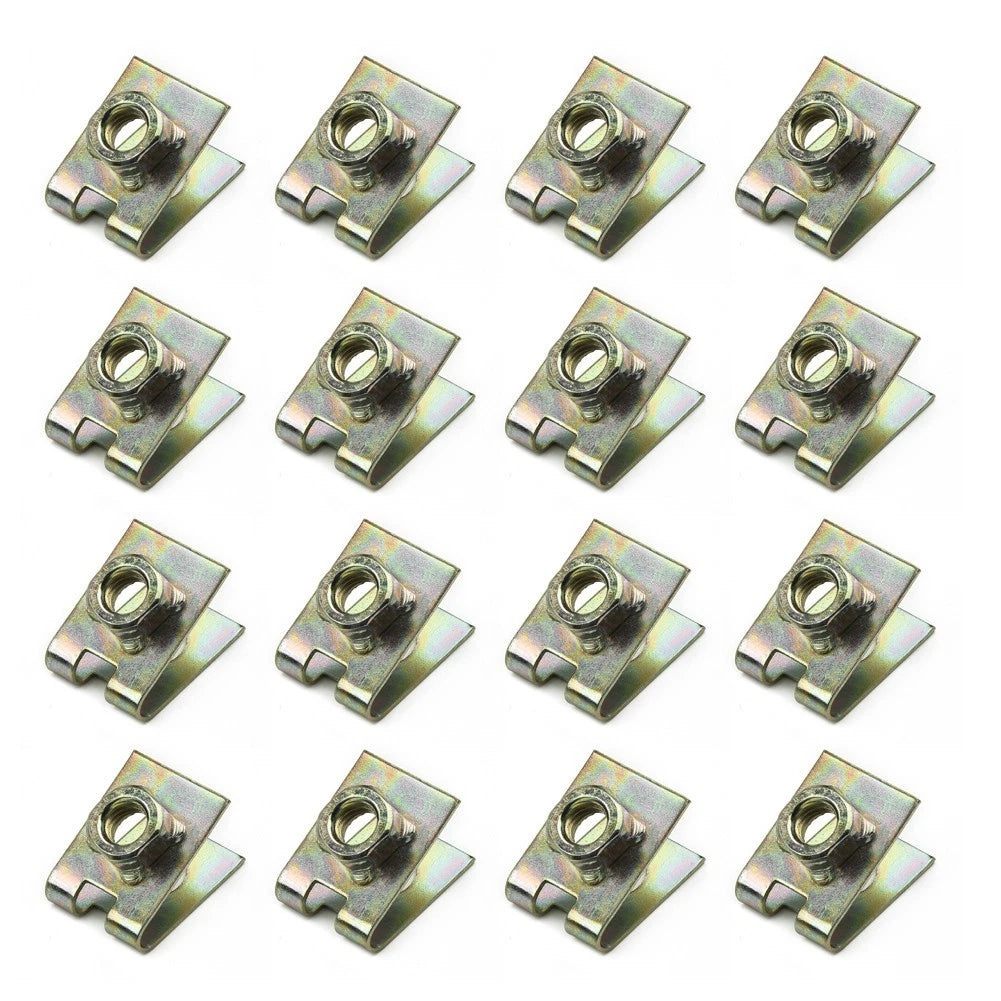 Speed Nuts U-clip 20pcs Set Fastener For Auto Car Pannel Fender M6 New