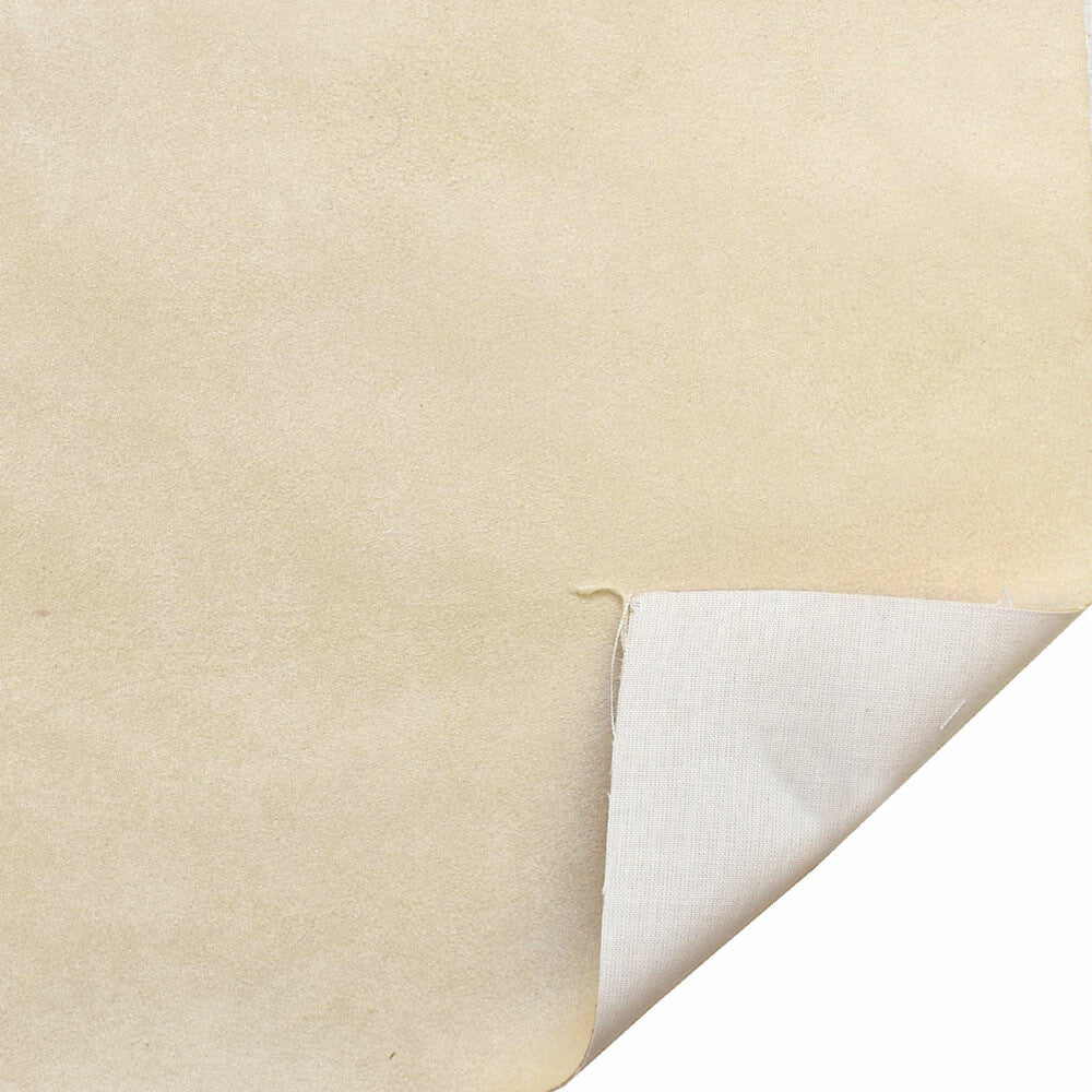 Boat Faux Suede Fabric Light Cream Beige 56 1/2 Inch