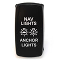 Boat Nav/Anc Lights Rocker Switch 12VDC 20A