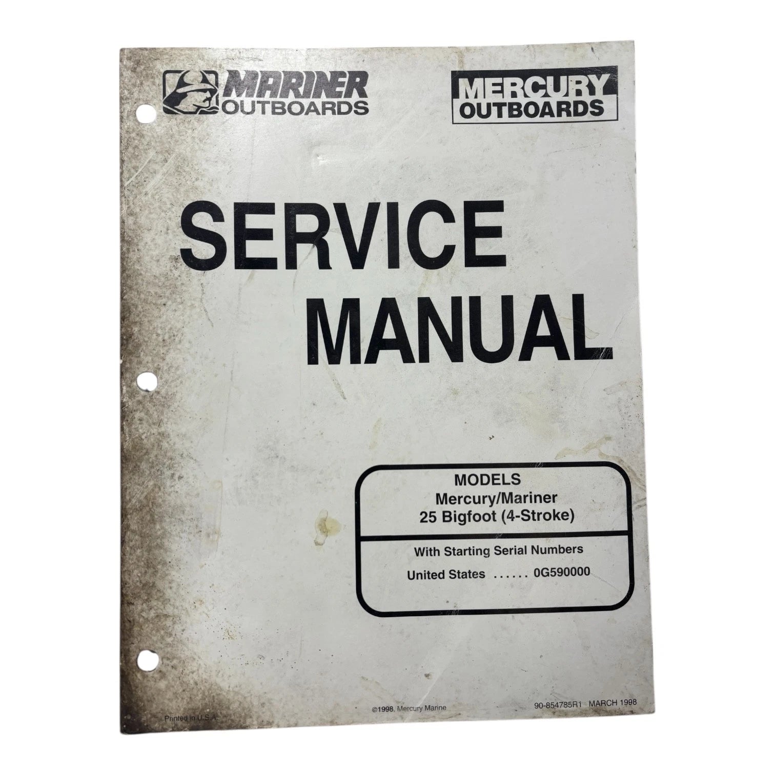 Mercury/marine<wbr/>r Outboards 90-854785r1, 25 Bigfoot 4-stroke
