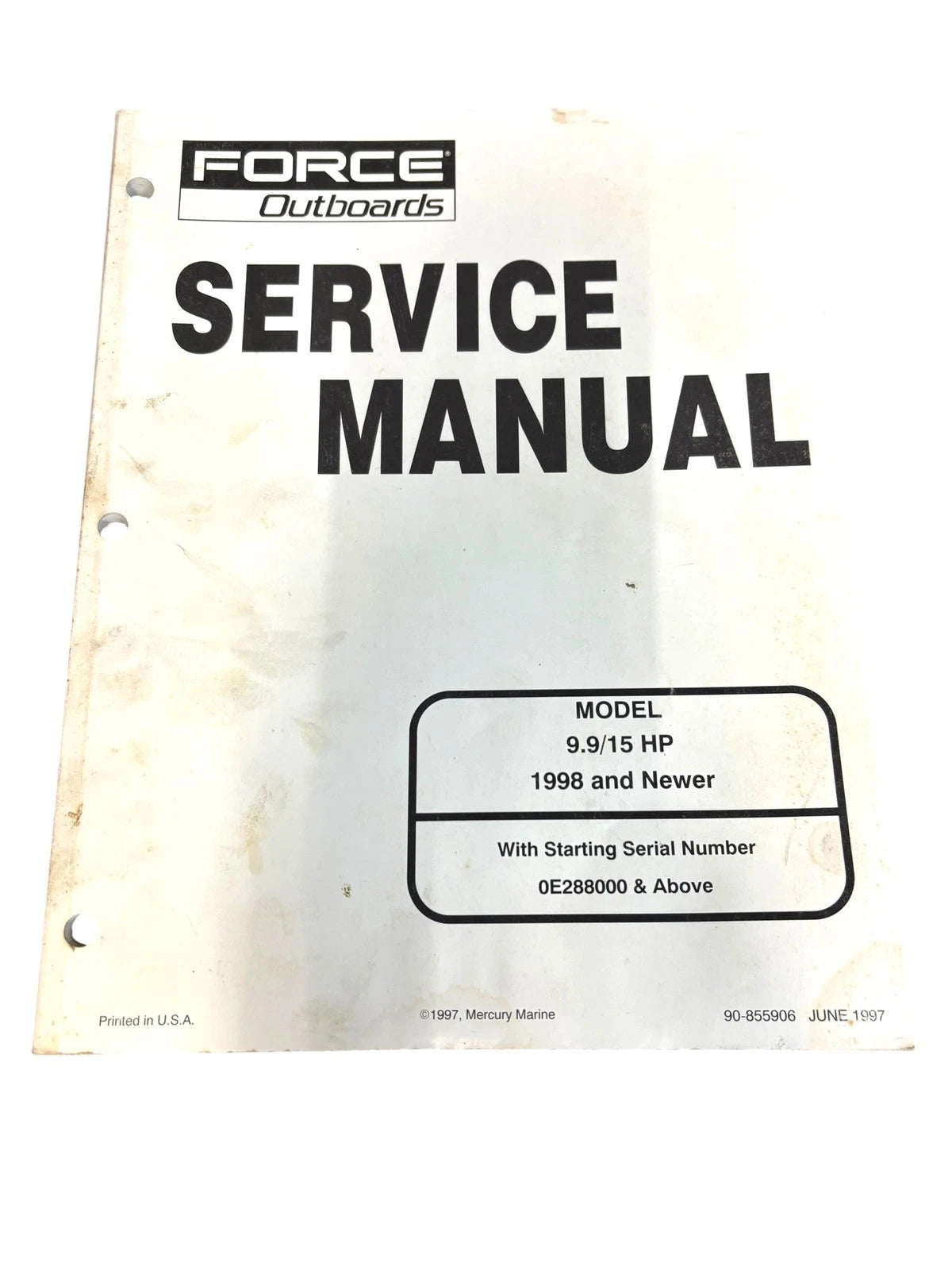 Force Outboards 90-855906, 9.9/15 Hp Service Manual | Hook & Hull Co