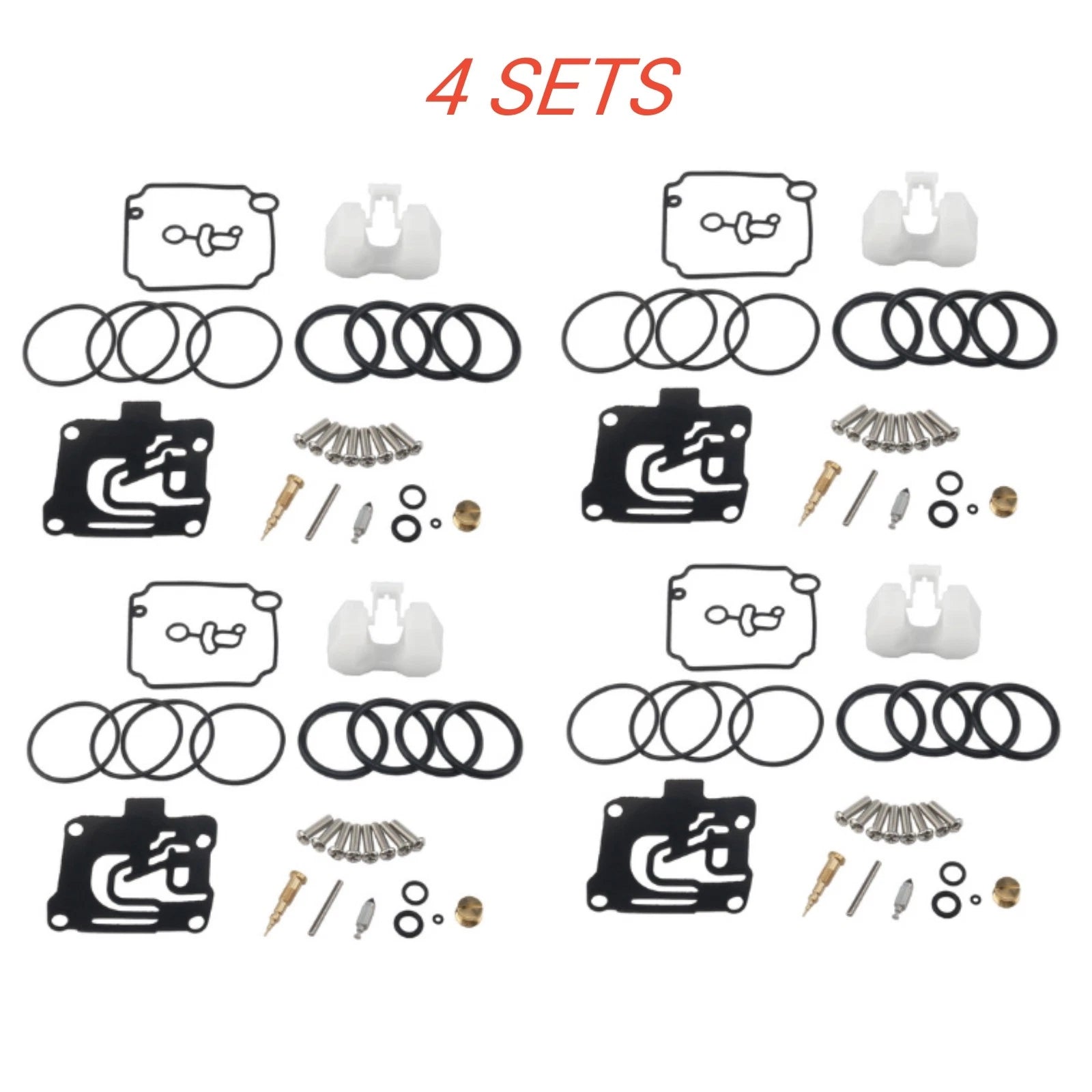 4set Carburetor Carb Rebuild Repair Kit For Yamaha F50-t50 Hp 4