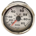 Faria Boat Speedometer 3 1/4 Inch Spun Silver by Faria