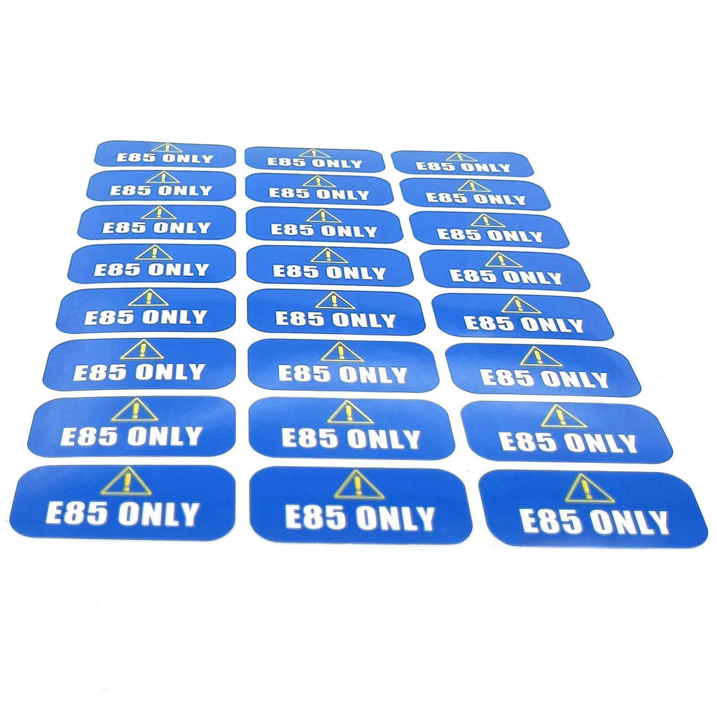 E85 Fuel Warning Label – Car Rental