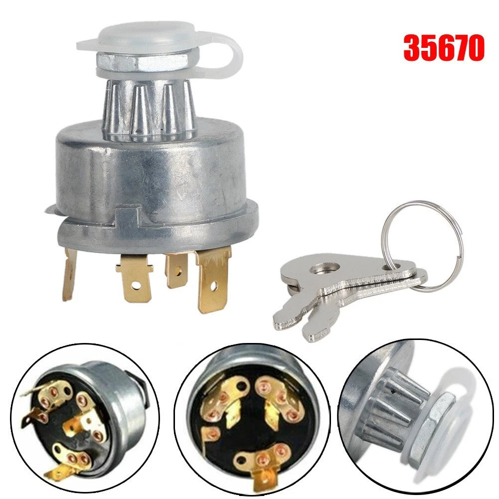Switch Tractor Ignition Switch 12V/24V 150g Accessories Durability