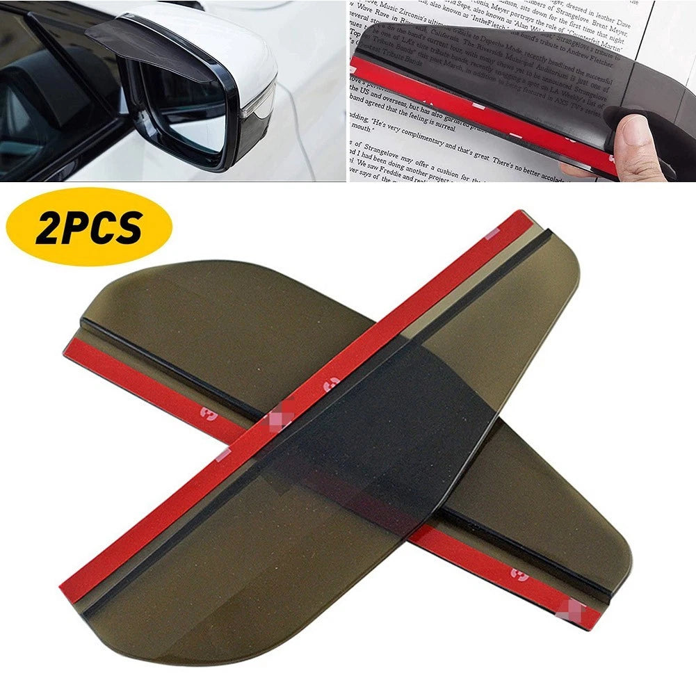 2pcs Rear View Side Mirror Rain Board Eyebrow Sun Visor Car