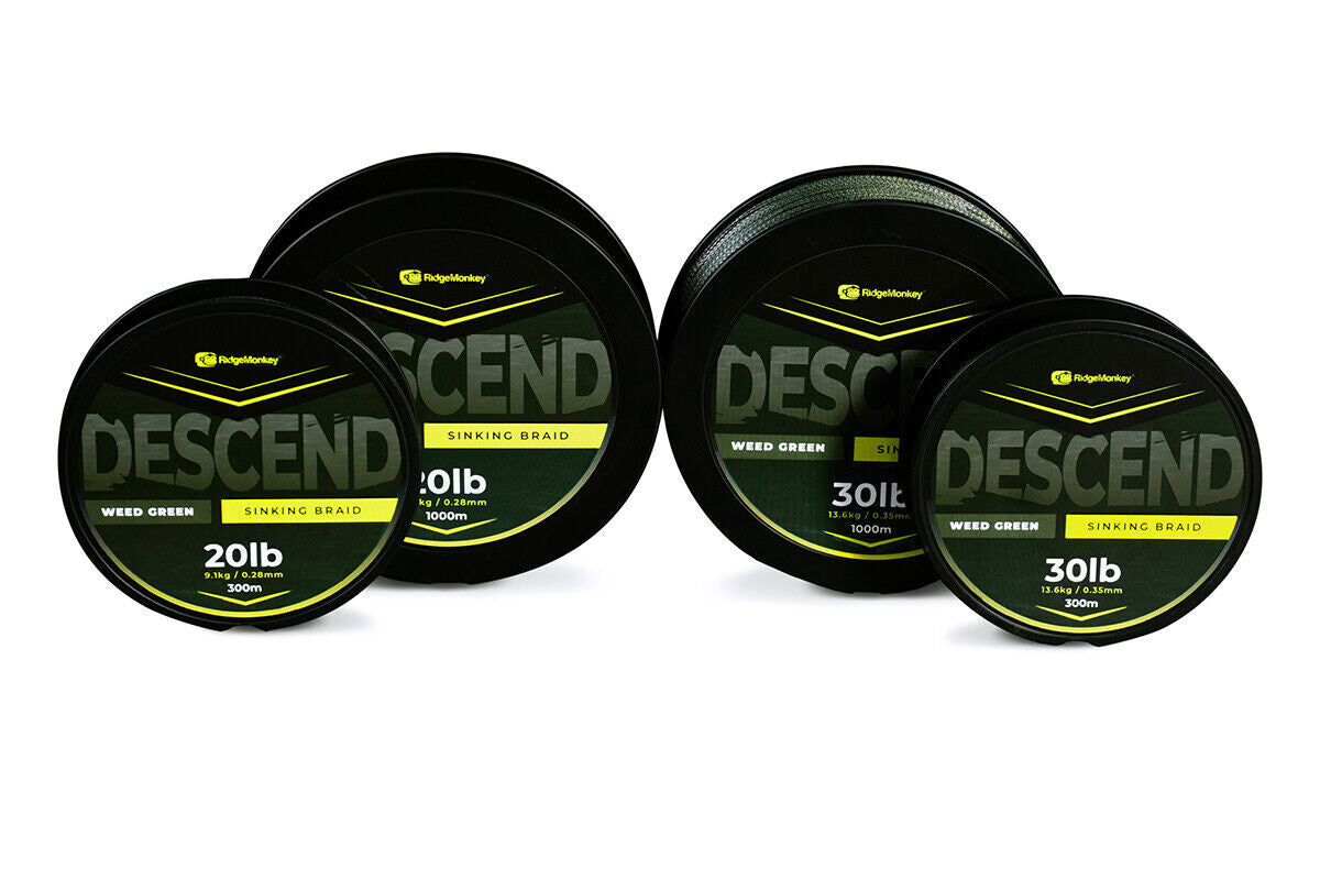 Ridgemonkey Descend Sinking Braid NEW Carp Fishing Braid All