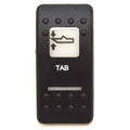 Boat Rocker Switch Actuator | Trim Tab w/ Lens White / BlackOpens in a