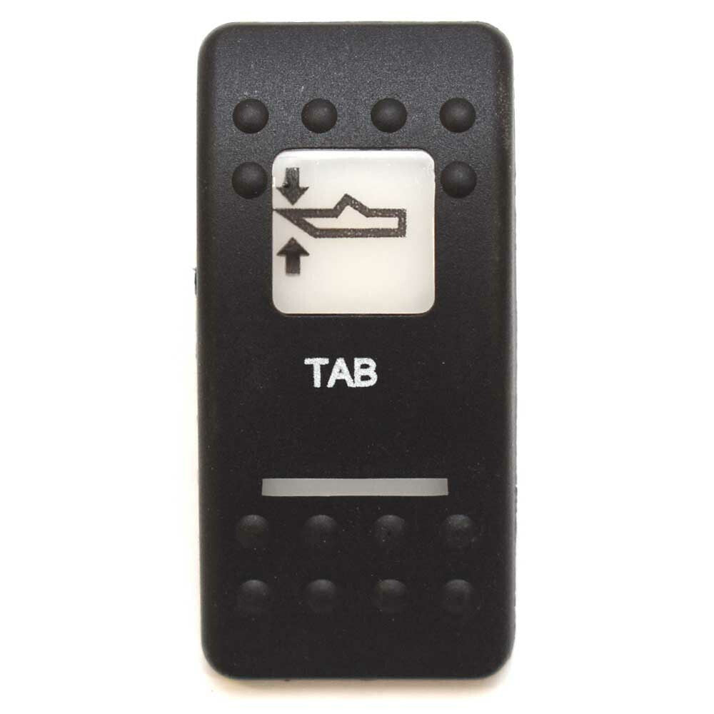 Boat Rocker Switch Actuator | Trim Tab w/ Lens White / BlackOpens in a