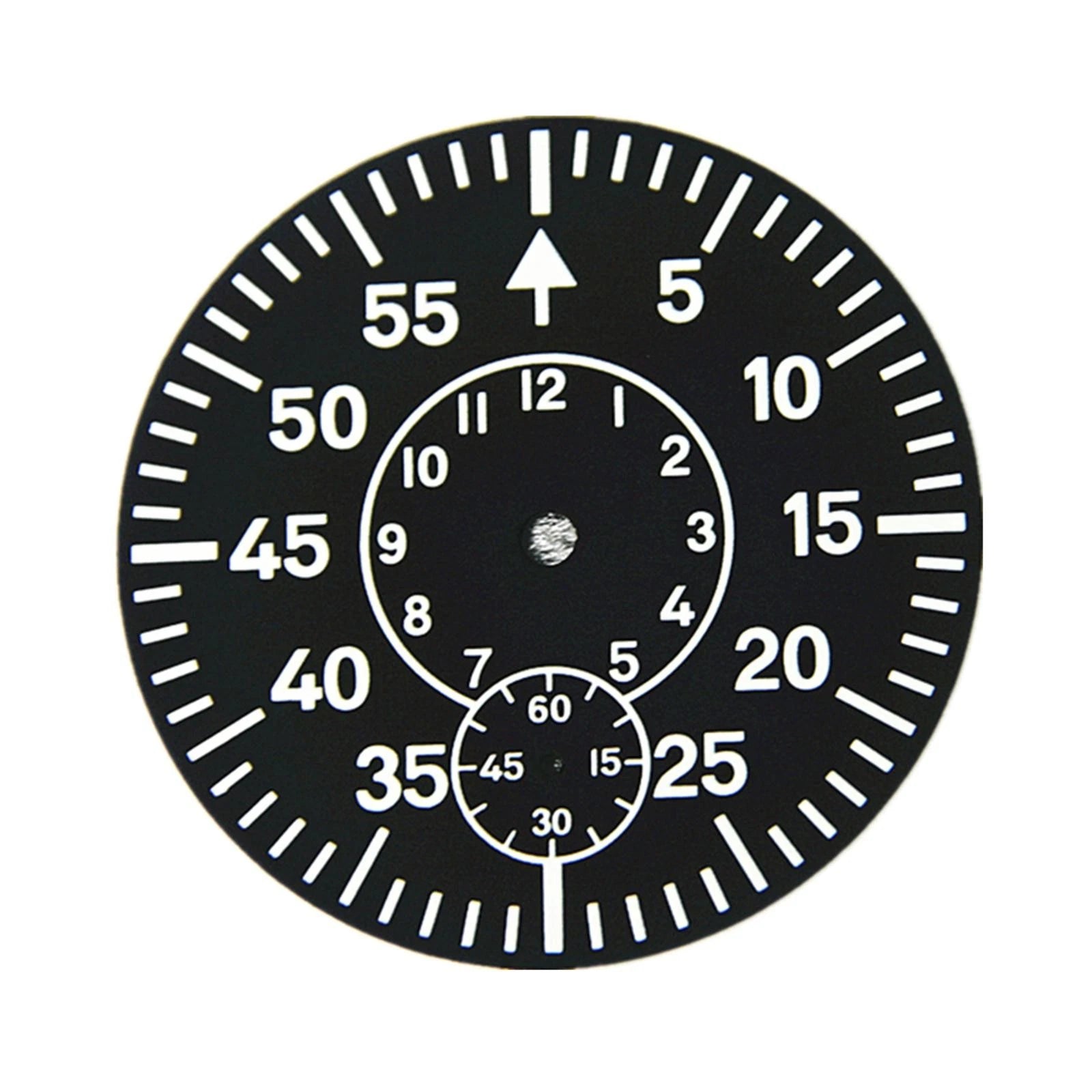 38.9mm Watch Dial Green Luminous Watch Face Plate For Eta 6497 6498