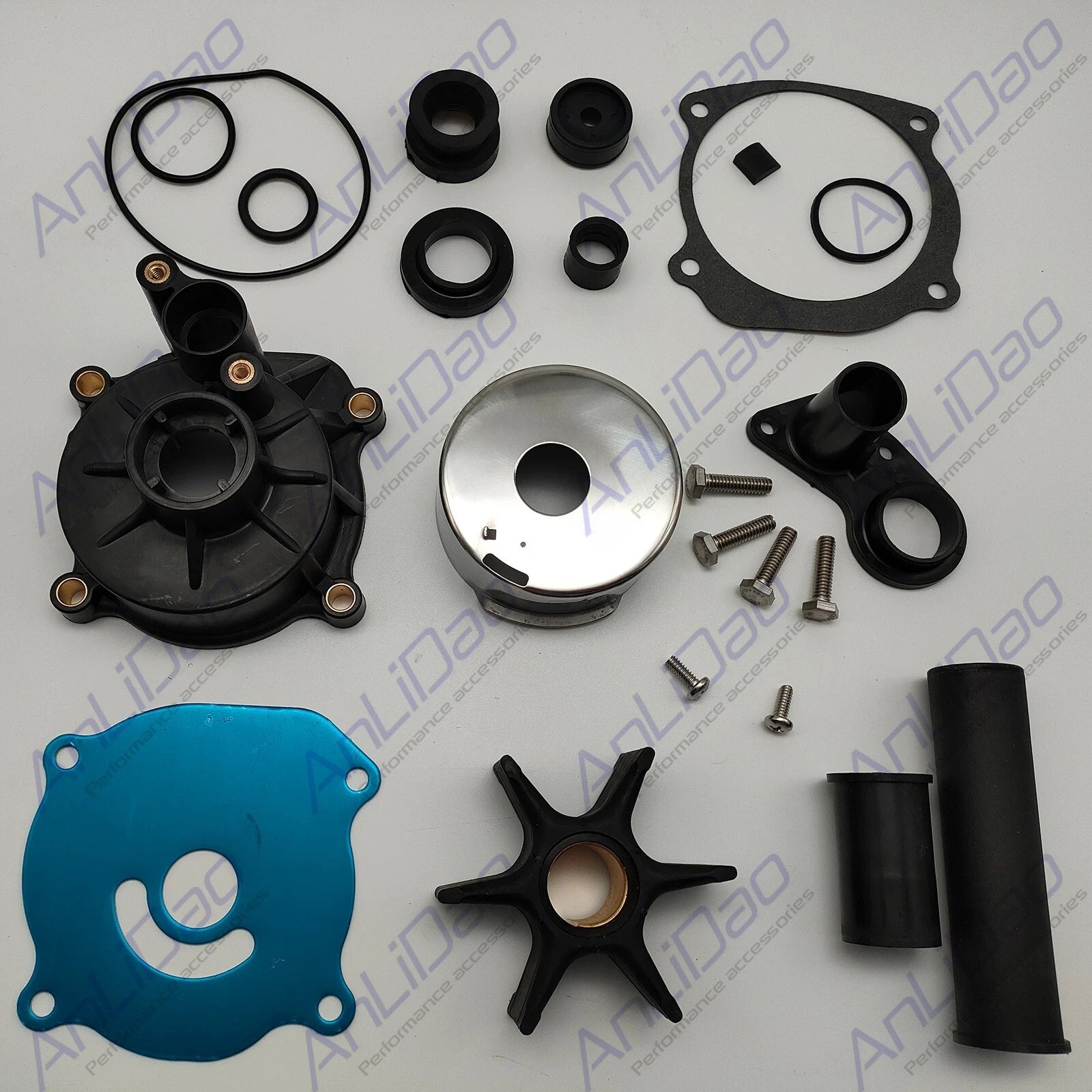 Repl Johnson Evinrude Outboard 75-250hp Water Pump Impeller Kit