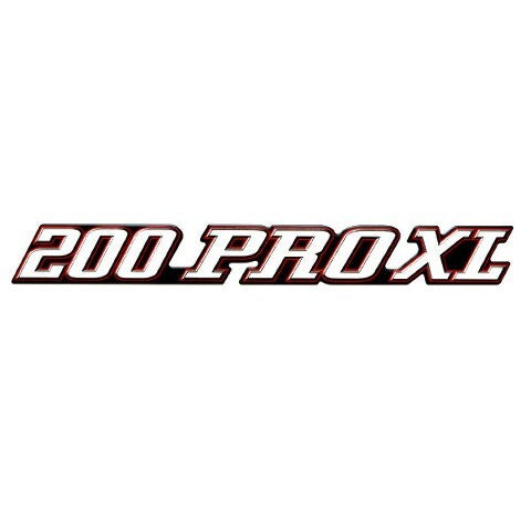 Stratos Boat Raised Decal 200 Pro XL Black Red by Stratos