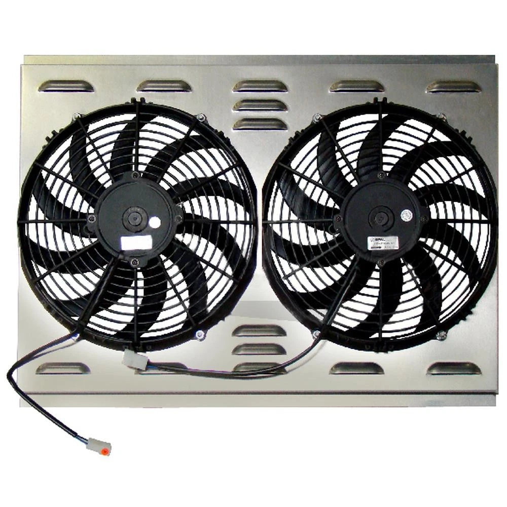 Z40070 Dual 12" Electric Fan & Shroud - 17 1/2 X 25 3/4 X 2 5/8