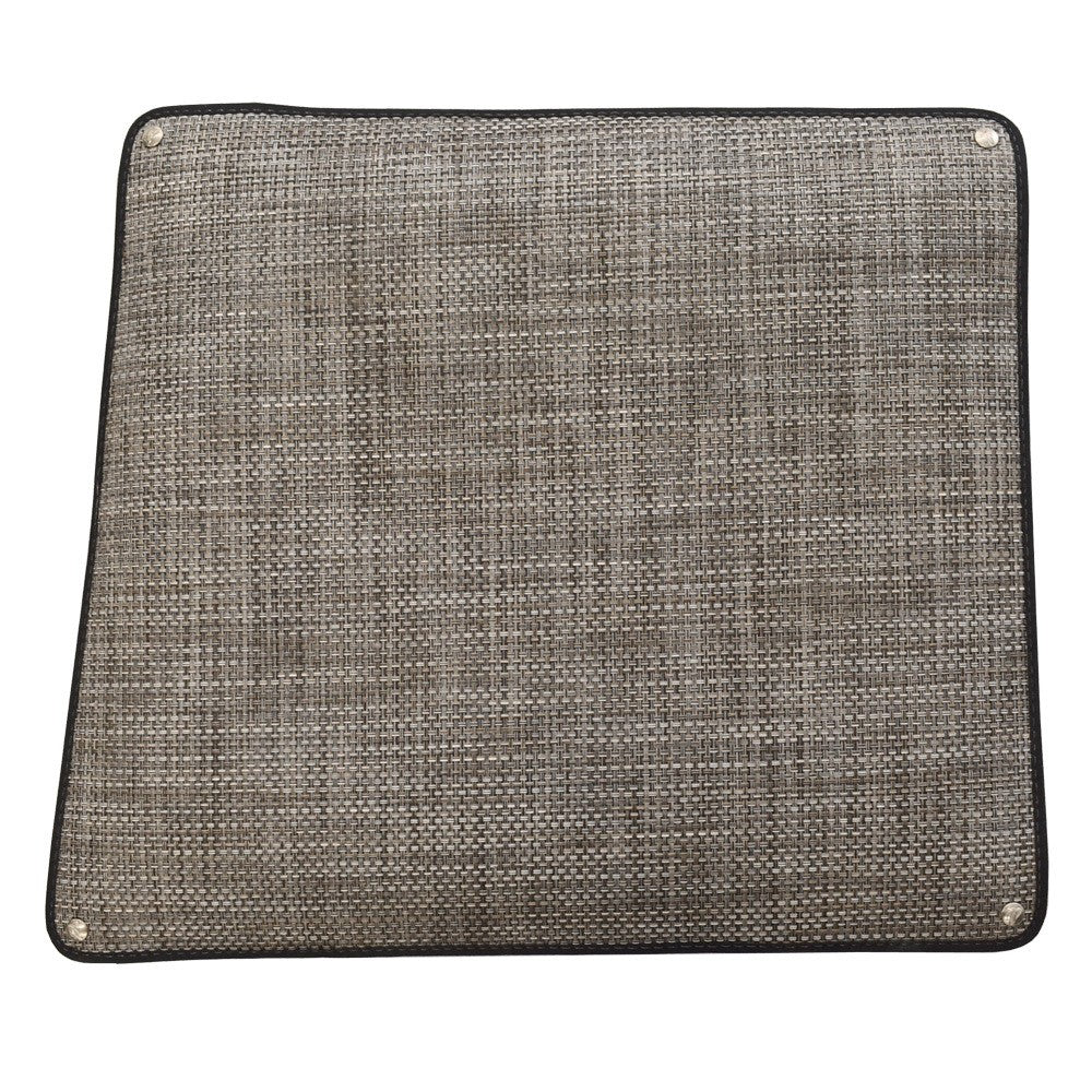 Cobalt Boat Snap-In Deck Mat 407477 | Silver Woven VinylOpens in a new