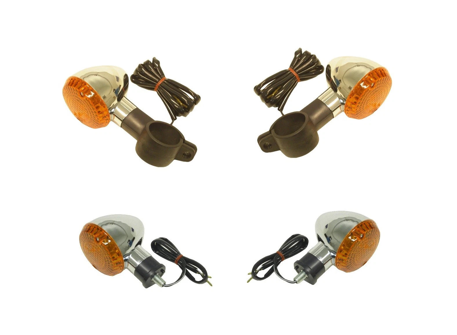Blinkers Set Of 4 Front & Rear For Kawasaki Vn 1500 P Mean Streak