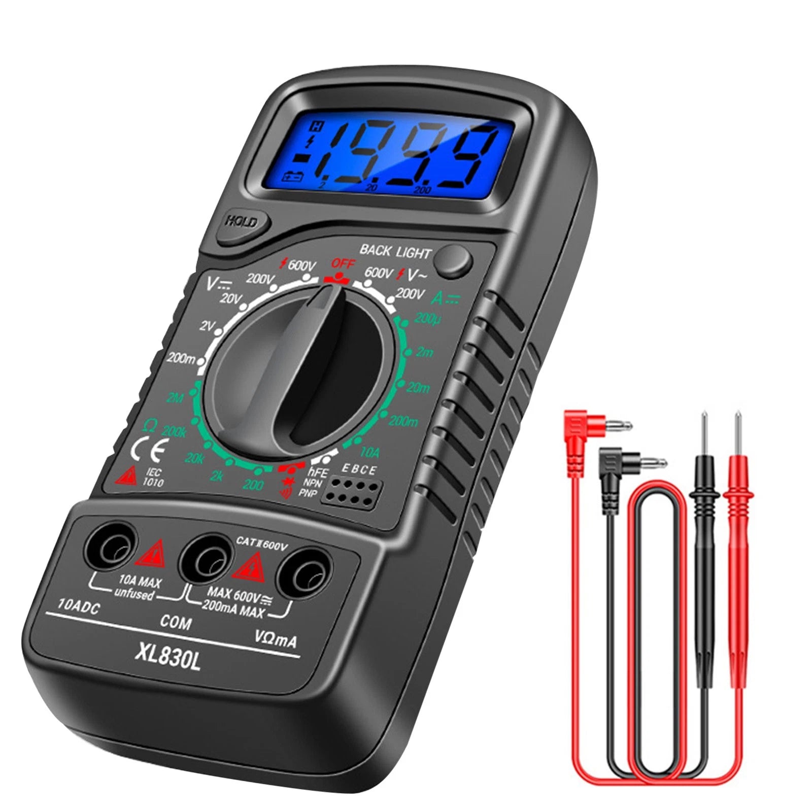 New Lcd Digital Multimeter Voltmeter Ammeter Ohmmeter Volt Ac Dc