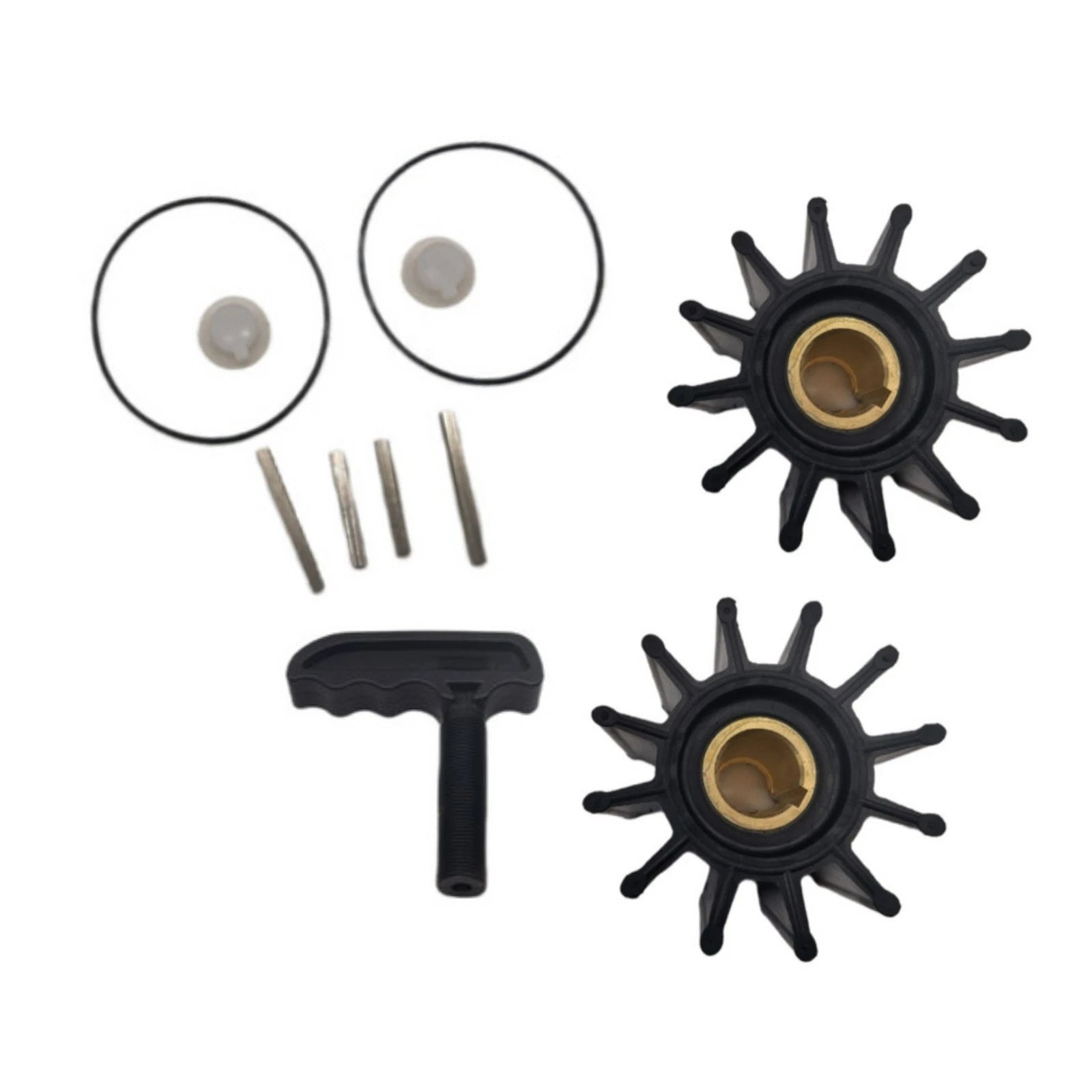 2pcs Impeller Kits W/ Puller Sherwood 17000k Cummins 3802444