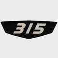 Cruisers Boat Raised Decal V2907400 | 315 Black Silver 2 5/8 InchOpens