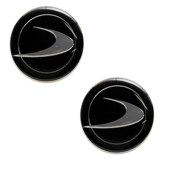 Swosh Boat Decal Black Silver (Pair) by Swosh