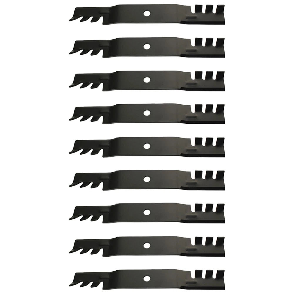 (9) Toothed Mower Blades Fits John Deere Ztrak Z525e Z535m Z540m