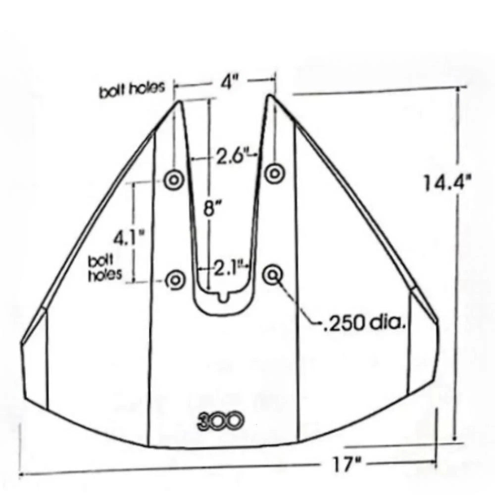 Hydrofoil Stabilizer for Yamaha/Mercury/Johnson Outboards 40-350 HP