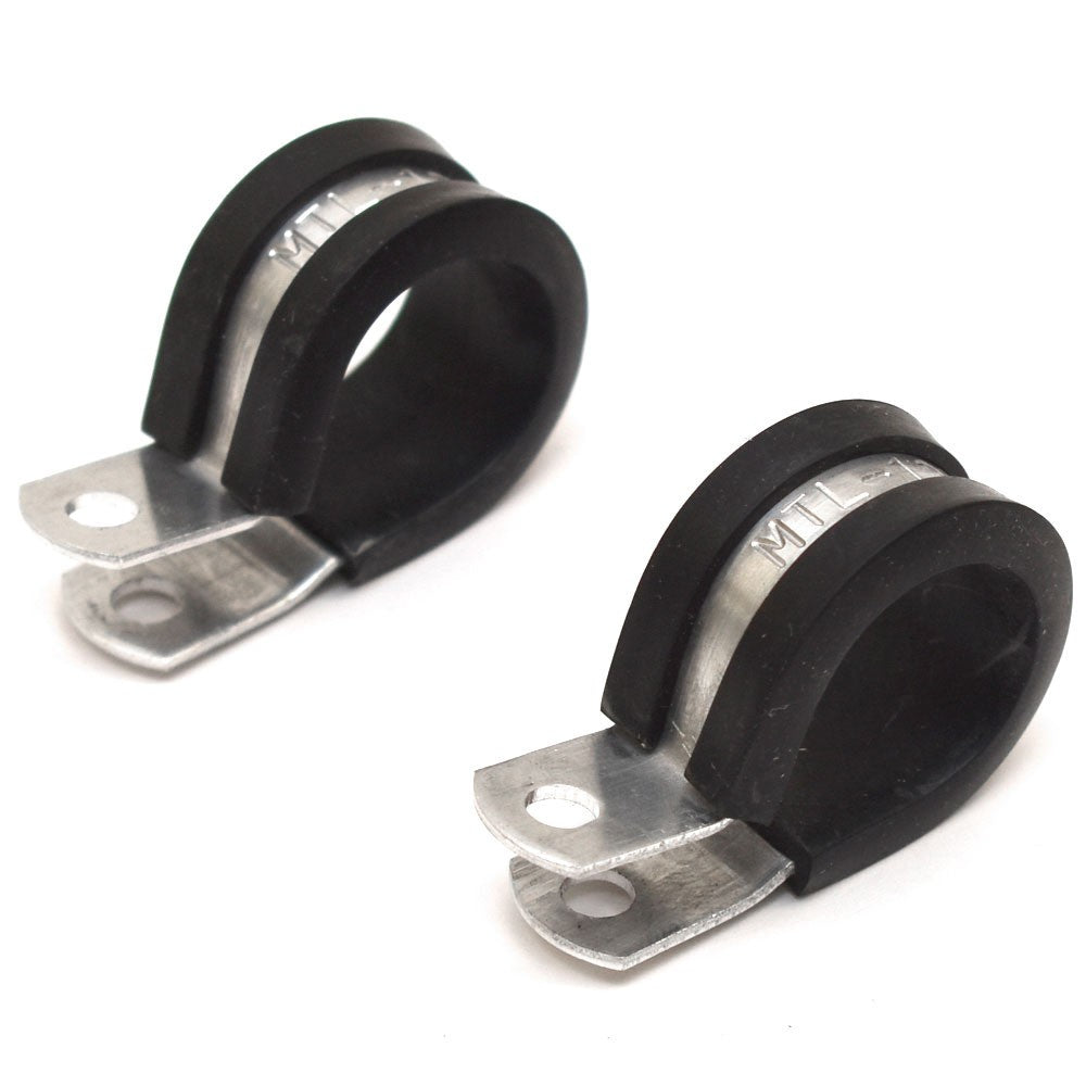 Cushioned Marine Cable Hose Clamps Aluminum 3/4 Inch