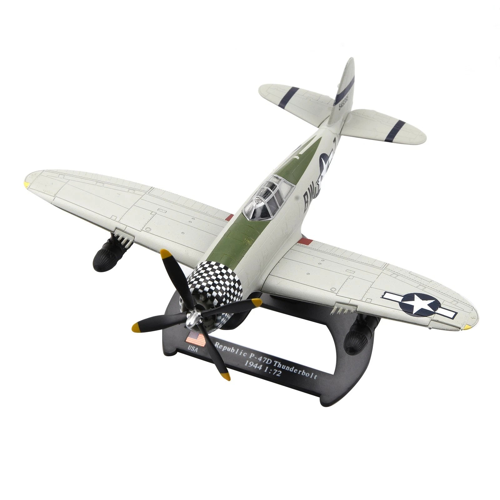 Republic P-47d Thunderbolt 1:72 Diecast Model For Wwii Usaaf Aircraft