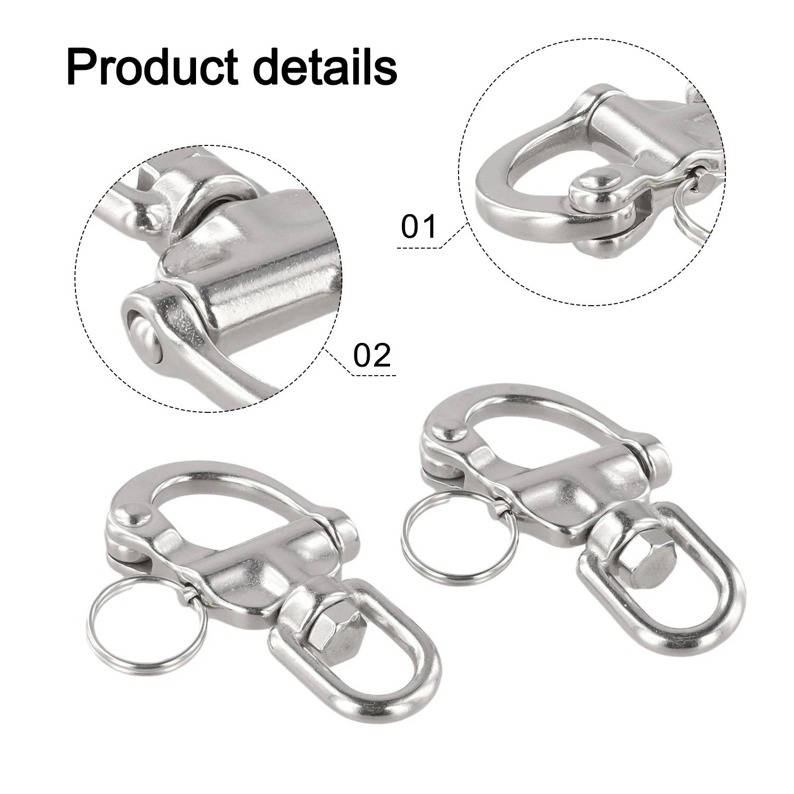 Stainless Steel Quick Release Snap Hook Set For | Hook & Hull Co