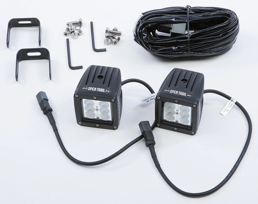 Open Trail Led Flood Light Set 3 X 3 Inches For Atv/utv 1620 Lumens