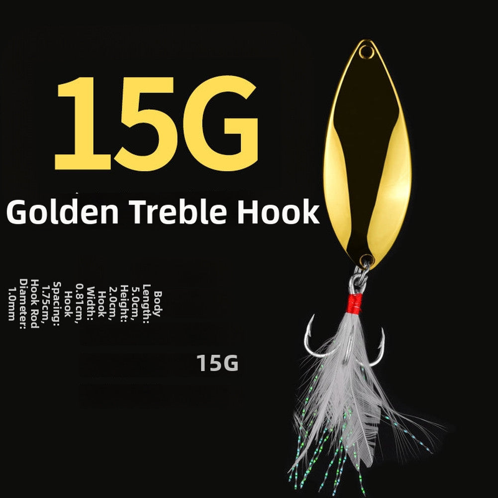 Curved Tail Spinner Spoon Lure