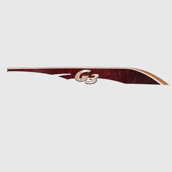 G3 Boat Graphic Decal 106 x 11 Inch Burgundy by G3