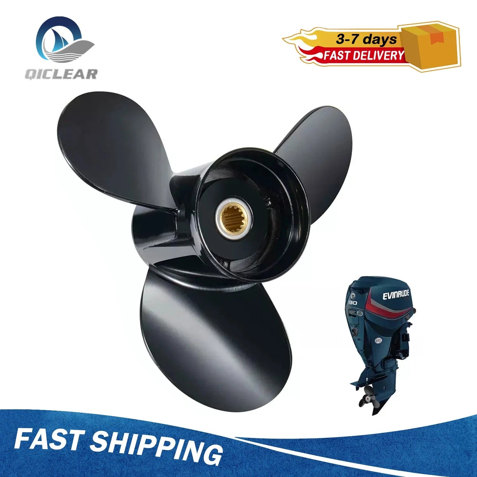 13.2 X 21 Aluminum Boat Propeller For Brp Johnson Evinrude 40-140hp