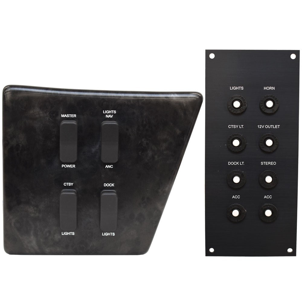 G3 Boat Switch Panels Black Faux Woodgrain by G3