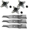 44 Deck Spindle Blade Kit Combo Set Enforcer Z-force 44 Tractor" Fits
