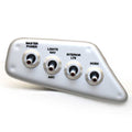 Lund Boat Toggle Switch Panel 2239732 | 6 x 2 5/8 Inch Silver PlasticO