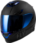 Fly Racing Sentinel Recon Helmet Small Black/blue Chrome Street