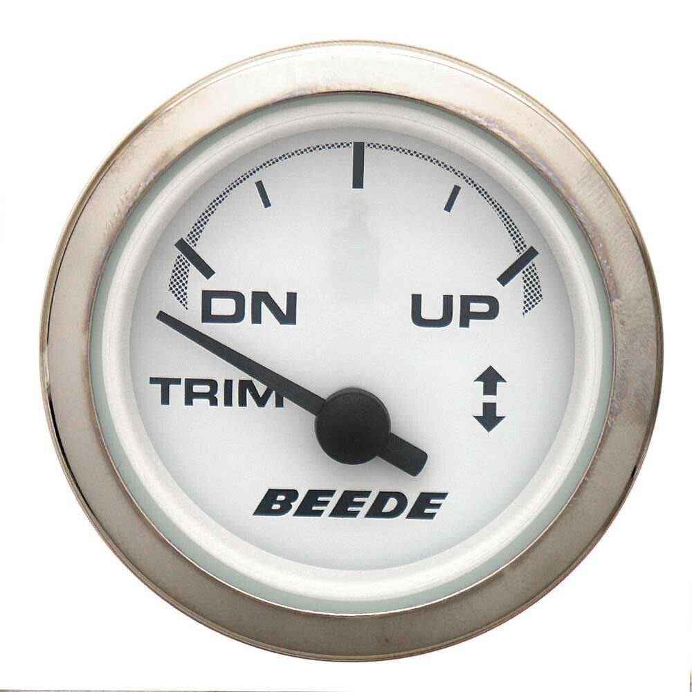 Beede Boat Trim Gauge Honda 2 Inch Silver by Beede