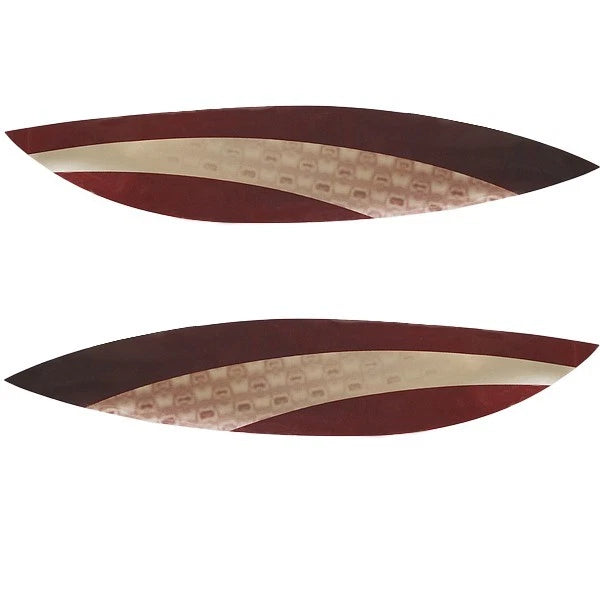 Yamaha Boat Graphic Decal Stickers | Wave Runner Maroon Pewter ()