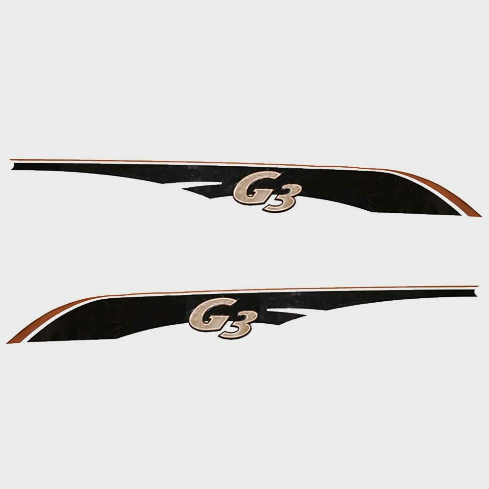 G3 Boat Decals 73404652 / 73404656 Black (Set of 2) by G3