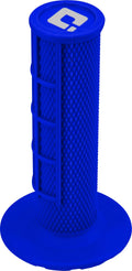 Odi Half Waffle Lock On Grip Blue For Mx Bikes 2-stroke & 4-stroke