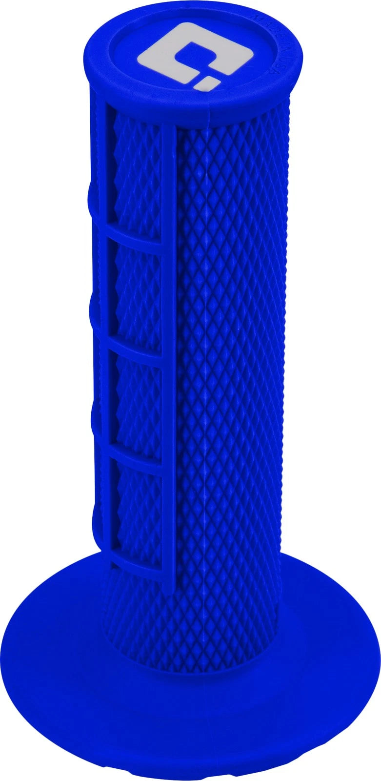 Odi Half Waffle Lock On Grip Blue For Mx Bikes 2-stroke & 4-stroke