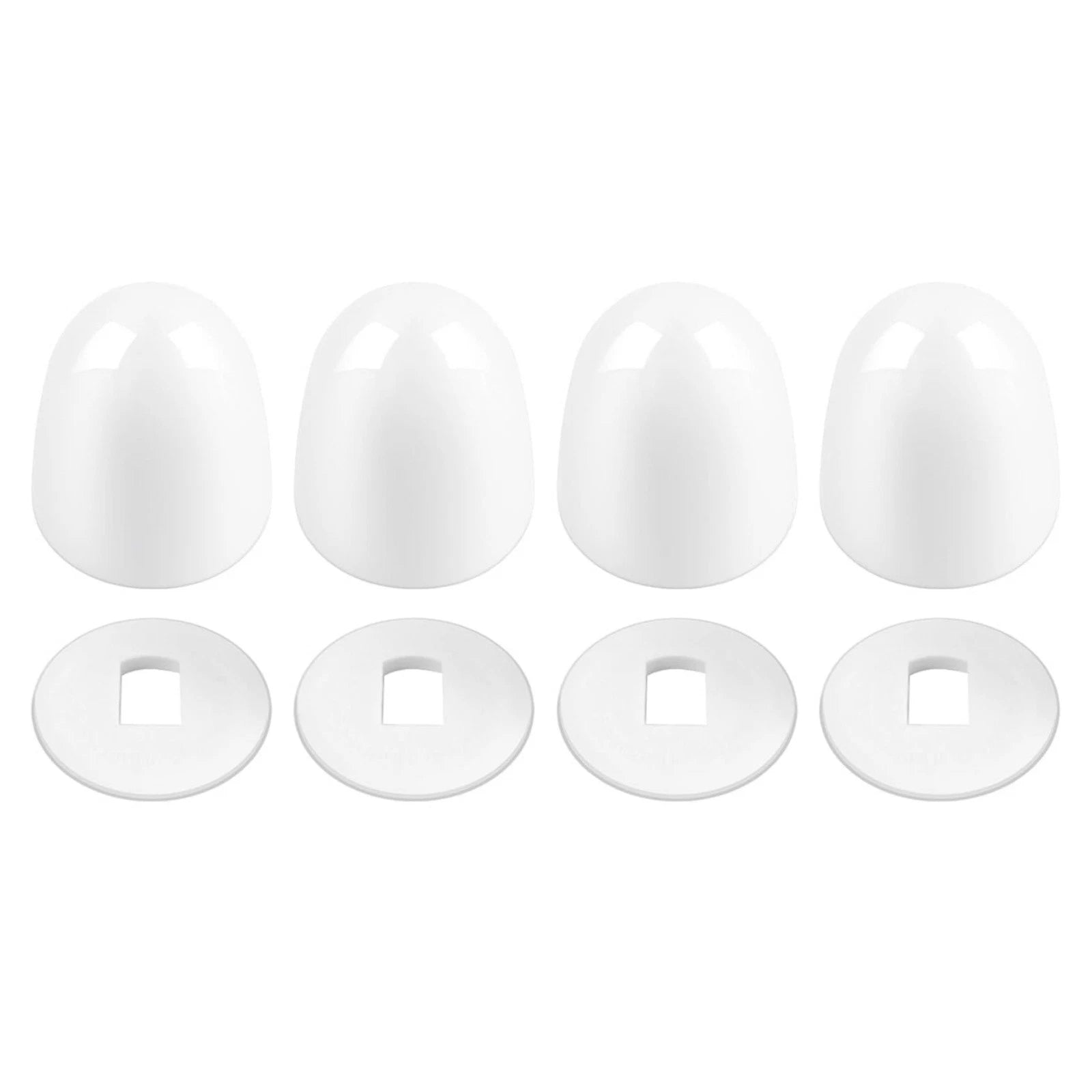 Universal Toilet Bolt Caps Premium Plastic Long Lasting 4 Pack Hide