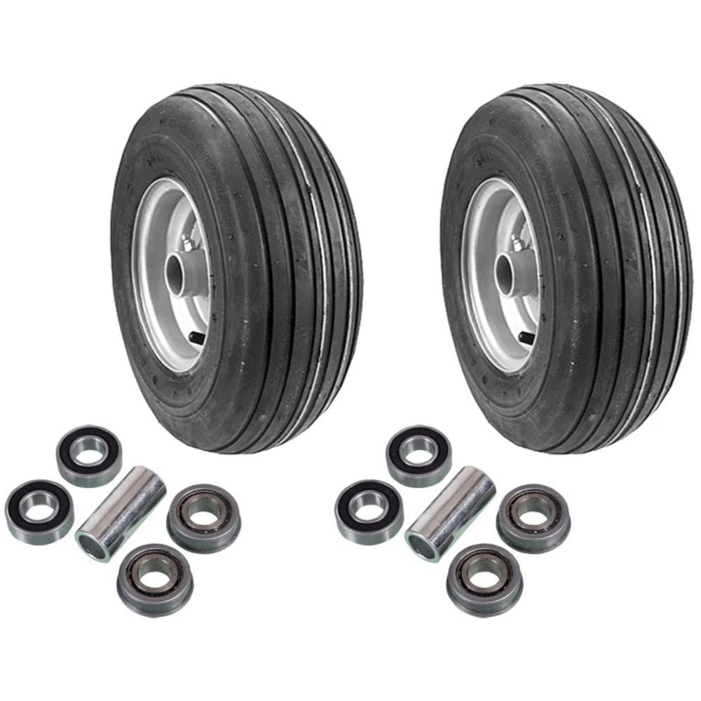 2 Pk. 13x650x6 4ply Wheel Assembly & Bearings For Dixie Chopper