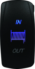 Dragonfire Racing Lighted Switch Winch In/out Blue
