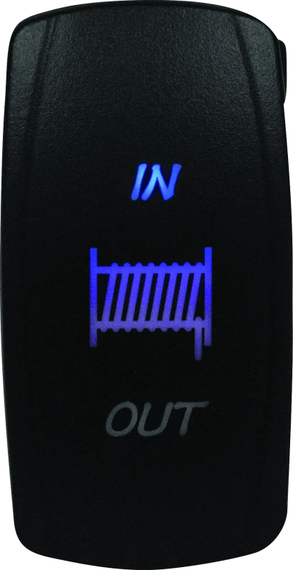Dragonfire Racing Lighted Switch Winch In/out Blue