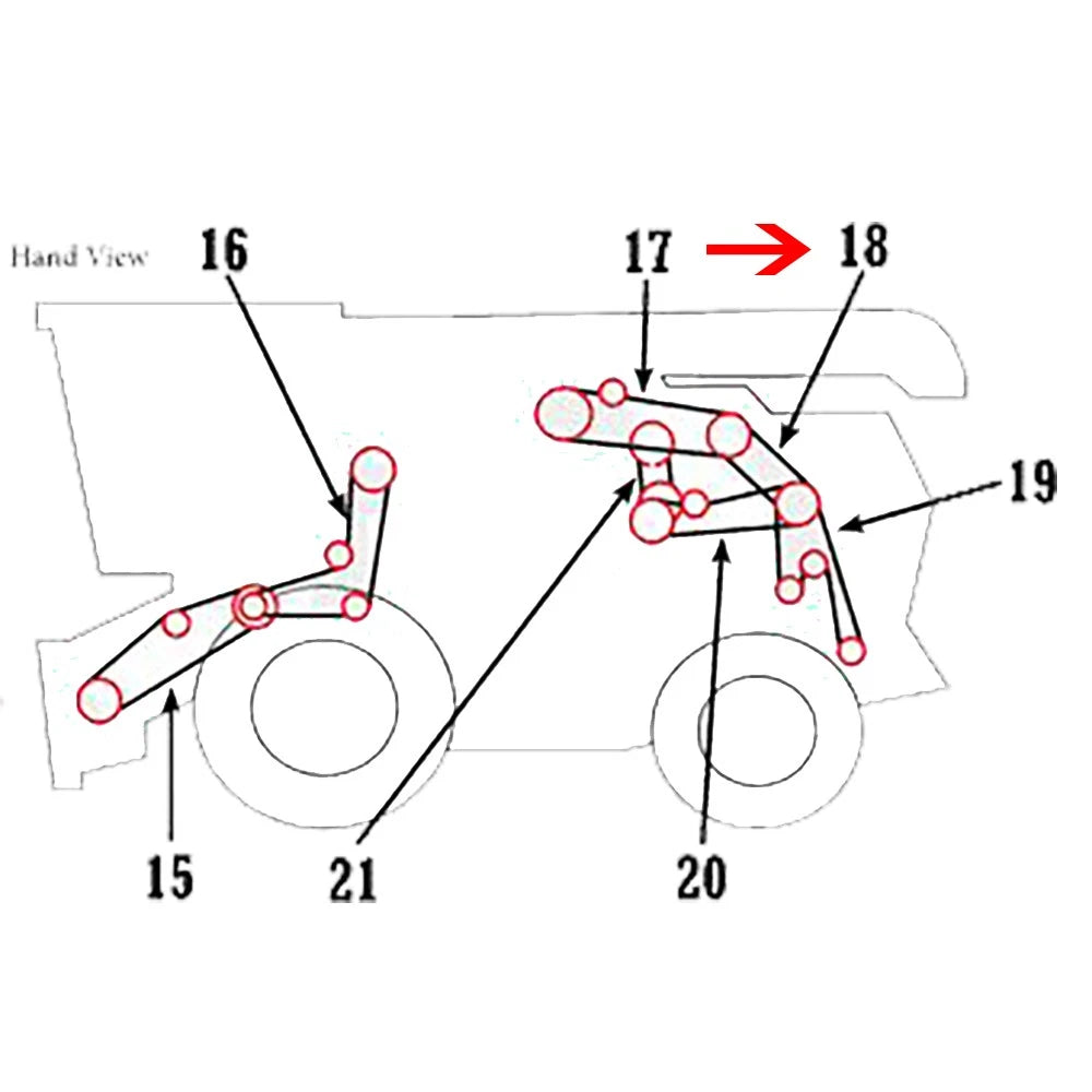 A-h241230-ai Belt, Upper Chopper Drive 3hc Fc Made With Aramid