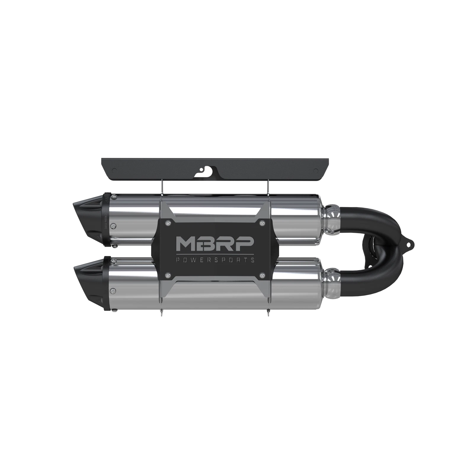 Mbrp Power Tech 4 Dual Slip-on Exhaust System For Polaris Rzr Xp